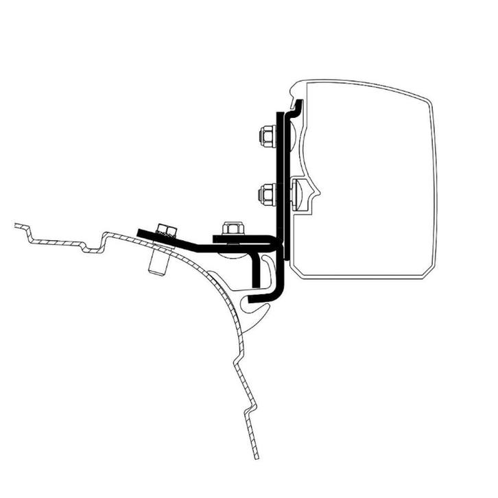 Thule VW T5/T6 Minivan Brandrup Rail Adapter 3200, Caravans en Kamperen, Camper-accessoires, Nieuw, Ophalen of Verzenden