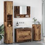vidaXL Badkamermeubelset 4 pcs Oud hout 30 x 35 x 192 cm, Huis en Inrichting, Verzenden, Nieuw