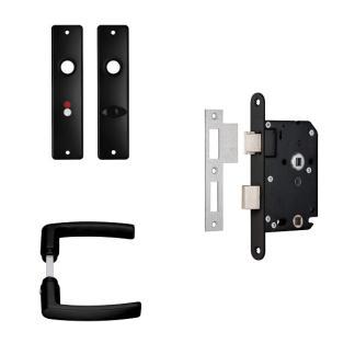 Deurbeslag wc-deur | AXA | Edge | 63 mm, Doe-het-zelf en Verbouw, Hang- en Sluitwerk, Nieuw, Verzenden