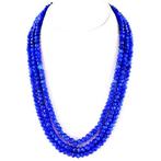 200,00 ct Natuurlijk Blauwe Saffier – 3-streng Collier met