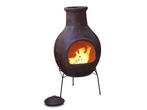 Sol-y-Yo Chimenea Mexicaanse terracotta kachel Jumbo (rood,, Tuin en Terras, Verzenden, Nieuw