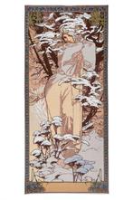 Winter - Alphonse Mucha - 148 x 65 cm - Exclusief stoffen