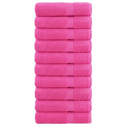 vidaXL Badhanddoeken SOLUND 10 st 600 g/m² 100x150 cm, Huis en Inrichting, Badkamer | Badtextiel en Accessoires, Roze, Nieuw, Verzenden