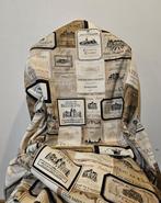 Stof met exclusieve wijnetiketten - 300x280cm - Artmaison, Antiek en Kunst, Antiek | Kleden en Textiel