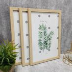 Set van 3 Houten Fotolijsten – Wand en Tafel Frames, Verzenden, Nieuw