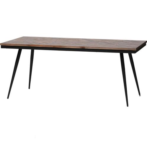 Tweedekans | WOOOD Rhombic Eettafel - Hout/Metaal - Naturel, Huis en Inrichting, Tafels | Eettafels, Gebruikt, Ophalen of Verzenden