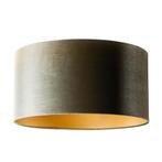 Velours lampenkap groen met gouden binnenkant 50/50/25, Huis en Inrichting, Lampen | Lampenkappen, Klassiek / Antiek, Rond, Nieuw