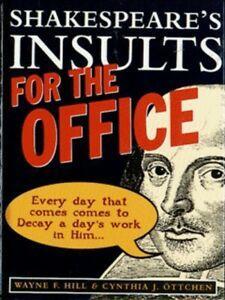 Shakespeares insults for the office by William Shakespeare, Boeken, Overige Boeken, Gelezen, Verzenden