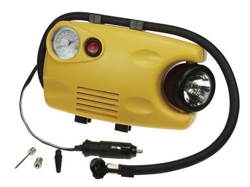 Compressor 8 Bar met Manometer en Werklamp - Geel, Doe-het-zelf en Verbouw, Compressors, Nieuw, 6 tot 10 bar, Mobiel, Olievrij