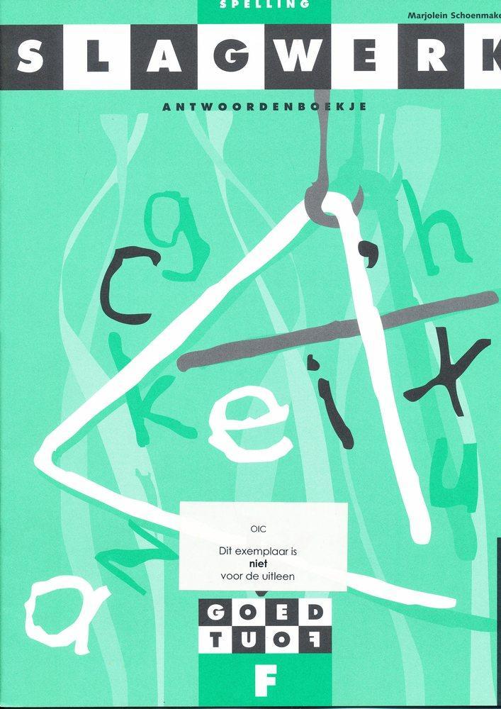 Slagwerk Spelling Antwoordenboek F Groep 8, Boeken, Schoolboeken, Nieuw, Verzenden