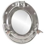 vidaXL Wandspiegel patrijspoort Ø30 cm aluminium en glas, Huis en Inrichting, Verzenden, Nieuw