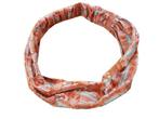 Haarband Bandana 3-in-1 Ruit Oranje, Verzenden, Nieuw