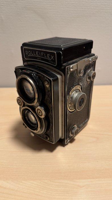 Rollei Rolleiflex, Carl Zeiss Tessar 1:3.5 f=7.5cm Twin lens, Audio, Tv en Foto, Fotocamera's Analoog