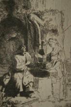 Rembrandt Van Rijn ( 1606-1669), follower of - Samaritan