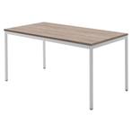 -17% - Bureau Tafel - Wit met Robson Eiken topblad, Huis en Inrichting, Verzenden, Nieuw, Bureau