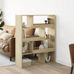 vidaXL Boekenkast 100x33x125,5 cm bewerkt hout sonoma, Huis en Inrichting, Verzenden, Nieuw, Overige houtsoorten
