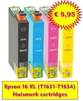 EPSON 16XL T1631-T1634 set, Inkttoko-huismerk, € 9.95 beschikbaar voor biedingen