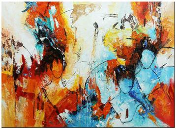Abstract Modern olieverf schilderij 120x90cm