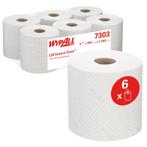 WypAll 7303 poetspapier 2-laags wit - 6 rollen, Verzenden