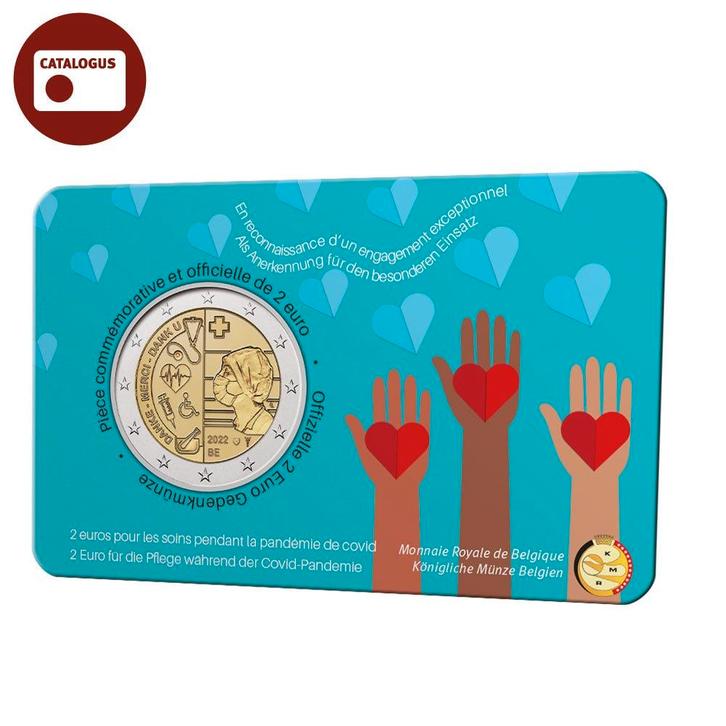 België 2 euromunt 2022 ‘voor de zorg tijdens de, Postzegels en Munten, Munten | Europa | Euromunten, Verzenden