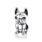 Franse Bulldog Zittende Hond Bedel Charm Pandora compatible, Sieraden, Tassen en Uiterlijk, Bedels, Nieuw, Overige merken, Verzenden
