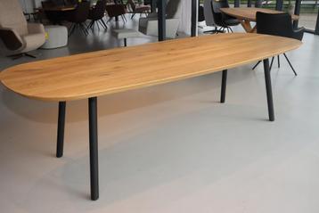 Cartel Living Zen eettafel met massief eiken blad 260 cm beschikbaar voor biedingen
