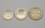 Rusland. 10, 15, 20 Kopeks 1915 Set (Zonder Minimumprijs), Postzegels en Munten, Munten | Europa | Niet-Euromunten
