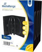 MediaRange | DVD Videobox | 33mm | 10 Disc | Zwart | 3 Stuks, Nieuw, Verzenden