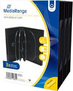 MediaRange | DVD Videobox | 33mm | 10 Disc | Zwart | 3 Stuks, Computers en Software, Beschrijfbare discs, Verzenden, Nieuw