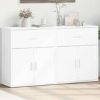 vidaXL Dressoirs 2 st 60x31x70 cm bewerkt hout wit, Huis en Inrichting, Kasten | Dressoirs, Minder dan 50 cm, Verzenden, Nieuw