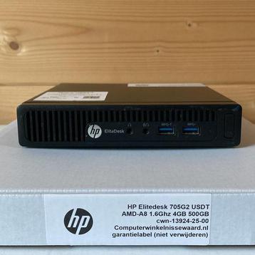 Windows 10 (Mini PC) HP EliteDesk 705G2 USDT AMD-A8 1.6Ghz beschikbaar voor biedingen
