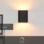 Lucide OVALIS Wandlamp 2xE14 - Zwart, Ophalen of Verzenden, Zo goed als nieuw