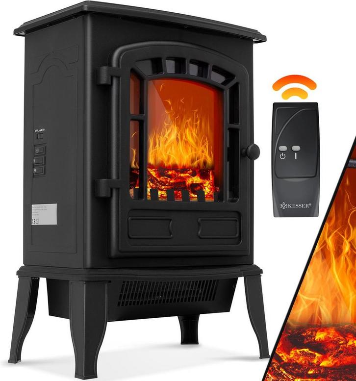 KESSER® Elektrische Haard met Ventilatorkachel 2000W Elektri, Huis en Inrichting, Haarden, Zo goed als nieuw, Verzenden