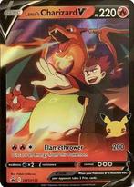 Lance's Charizard V Pokémon kaart uit de Celebrations serie, Hobby en Vrije tijd, Verzamelkaartspellen | Pokémon, Nieuw, Foil