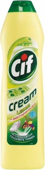 CIF CREAM LEMON SCHUURMIDDEL FLACON 500 ML, Verzenden, Nieuw