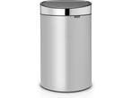 Brabantia Touch Bin Prullenbak - 40 liter - Metallic, Verzenden, Zo goed als nieuw