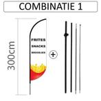 Proflag Beachflag Convex S-60 x 240 cm - Snackbar - Combi 1, Diversen, Ophalen of Verzenden, Nieuw