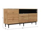 Houten Dressoir met 3 Deuren – Moderne Keukenkast met Planke, Verzenden, Nieuw