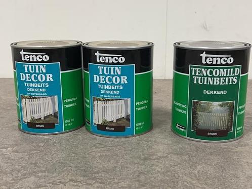 Veiling - Tenco tuinbeits bruin set 3-delig, Doe-het-zelf en Verbouw, Verf, Beits en Lak
