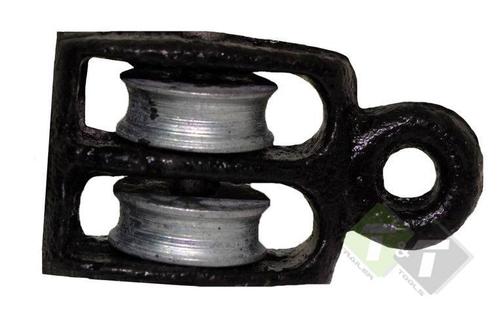 Katrol Dubbel - Diameter 12 Mm - voor 3mm Touw Of Kabel, Doe-het-zelf en Verbouw, IJzerwaren en Bevestigingsmiddelen, 50 tot 100 mm