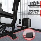 Krachtstation - Complete Homegym - Met Gewichten - 40 kg - Z, Verzenden, Zo goed als nieuw