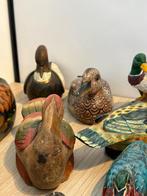 Beeldje - 25x Canards en bois et en céramique (25) - Hout,, Antiek en Kunst