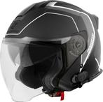 Bogotto H586 BT Illus Zwart Grijs Bluetooth Jethelm, Jethelm, XXL, Nieuw met kaartje, Overige merken