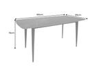 Moderne eettafel MILANO 160 cm antraciet keramiek zwarte, Huis en Inrichting, Tafels | Eettafels, Ophalen of Verzenden, Nieuw