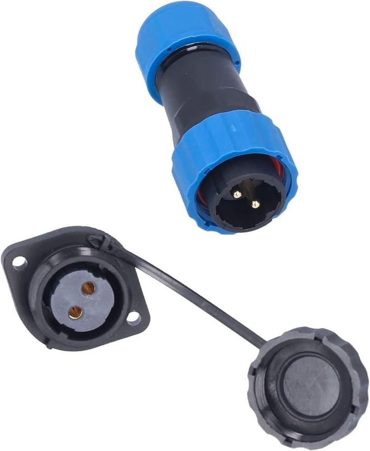 Male + chassis connector - 24V - waterdichte kabelverbinder, Doe-het-zelf en Verbouw, Gereedschap | Handgereedschap, Nieuw, Ophalen of Verzenden