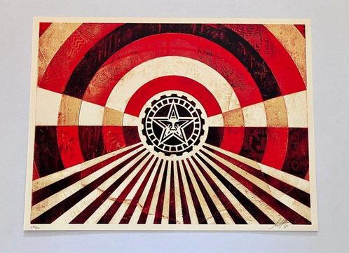 Shepard Fairey (OBEY) (1970) - Tunnel Vision (Gold), Antiek en Kunst, Kunst | Schilderijen | Modern