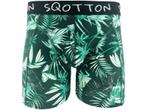 Boxershort - SQOTTON® - Jungle - Groen/Wit, Verzenden