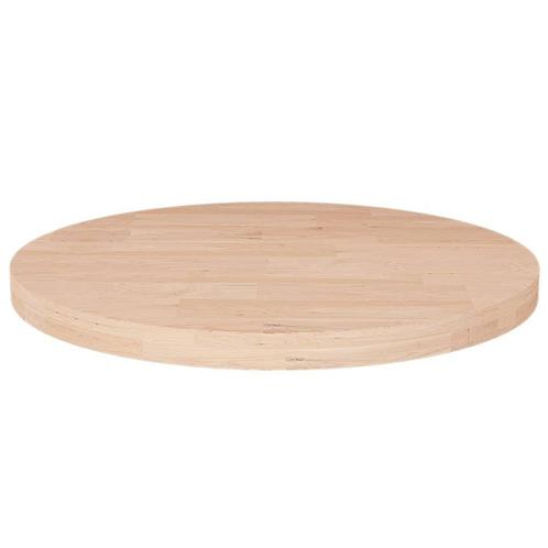 vidaXL Tafelblad rond Ø50x2,5 cm onbehandeld massief, Huis en Inrichting, Tafels | Eettafels, Nieuw, Verzenden