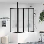 vidaXL Douchescherm Anders Zwart 120 x 70 x 137 cm Aluminium, Verzenden, Nieuw