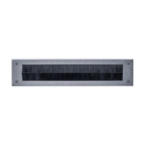 Intersteel Tochtwering rechthoek 340x76mm - PVD RVS, Tuin en Terras, Brievenbussen, Nieuw, Verzenden